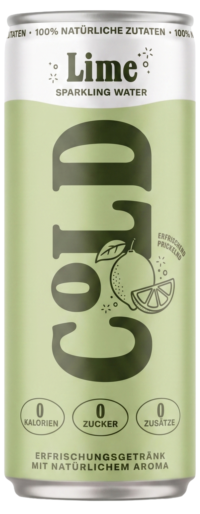 C°LD Lime — Flavoured Sparkling Water, 330 ml